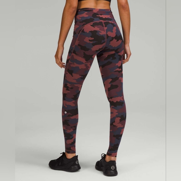 NWOT Lululemon Swift Speed High-Rise Tight 28" Heritage 365 Camo Smoky Red - Picture 1 of 10